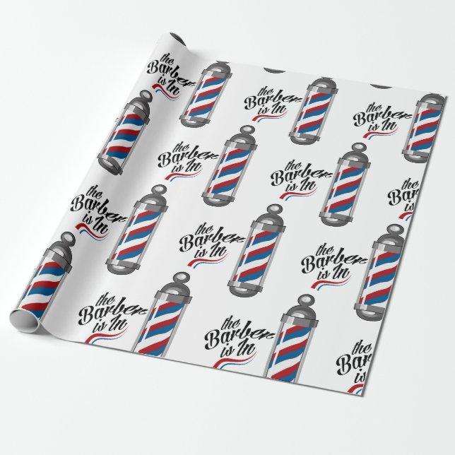 Papel De Regalo Barber está adentro (Desenrollado)