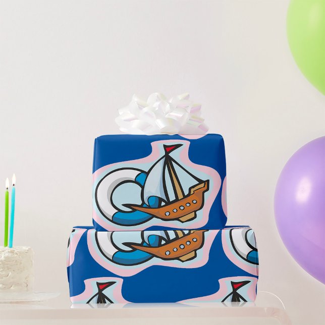 Papel De Regalo Barco de juguete (Subido por el creador)