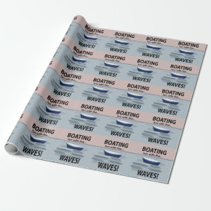 Papel De Regalo Barco Navegación Velero 
