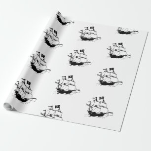Papel De Regalo Barco pirata