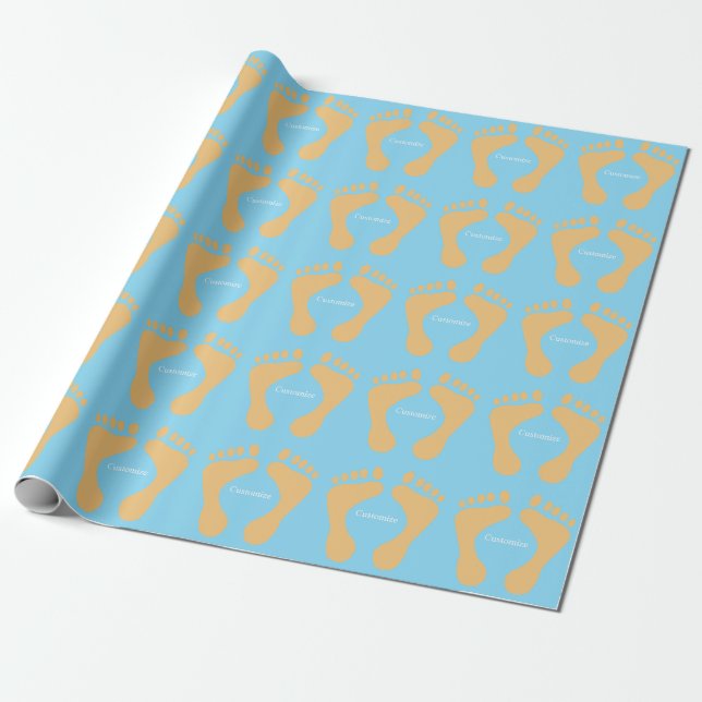 Papel De Regalo Barefoot Beach Bum Thunder_Cove (Desenrollado)