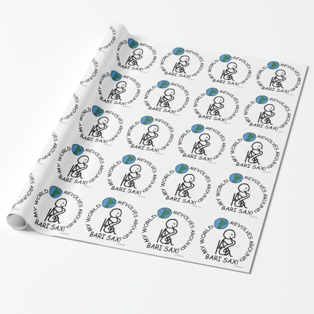 Papel De Regalo Bari Sax - El mundo gira (Desenrollado)