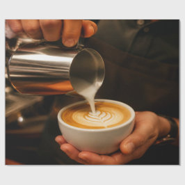 Papel De Regalo Barista Design Wrapping Paper