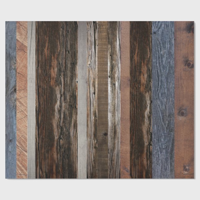 Papel De Regalo Barn Board recuperó madera rústica (Superficie plana)