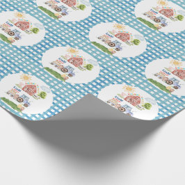 Papel De Regalo Barnyard Fun 1st Birthday