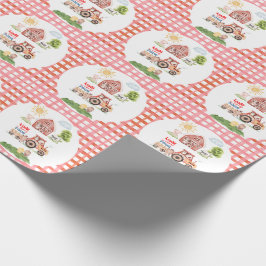 Papel De Regalo Barnyard Fun Any Age Birthday