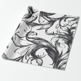 Papel De Regalo Baroque Flourish Wrapping Paper