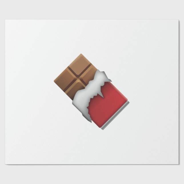 Papel De Regalo Barra de chocolate - Emoji (Superficie plana)