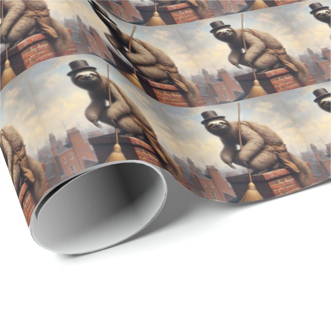 Papel De Regalo Barrido eslovaco de chimenea (Esquina del rollo)