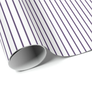 Papel De Regalo Básica Raya Fina Morada Minimalista Para Cualquier