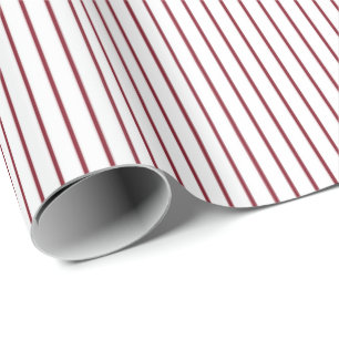 Papel de regalo básico rojo a rayas minimalista pa