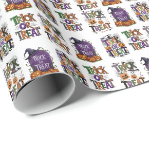 Papel De Regalo Bastante difícil o difícil de tratar en Halloween