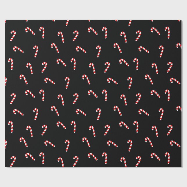 Papel De Regalo Bastón de Caramelo (Superficie plana)