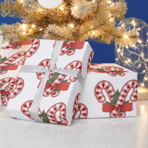 Papel De Regalo Bastones de caramelo