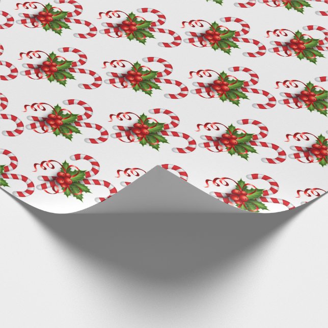 Papel De Regalo Bastones de Caramelo (Esquina)