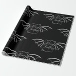 Papel De Regalo Bat Wing Merry Christmas Bookish WrapPaper<br><div class="desc">Bat Wing Merry Christmas Bookish WrapPaper</div>