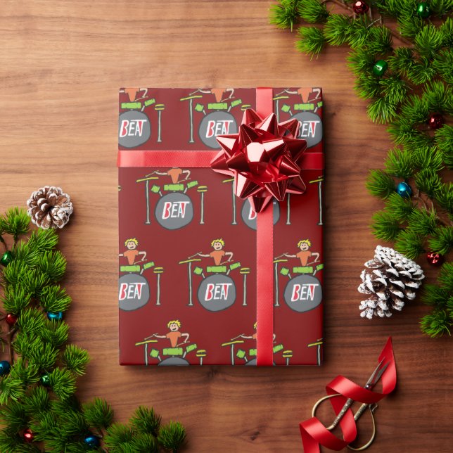 Papel De Regalo Batería (Regalo de vacaciones)