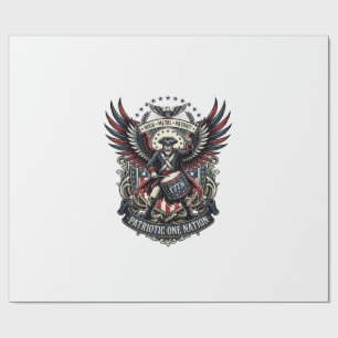 Papel De Regalo Baterista Patriótico De Música De Libertad Rock Me