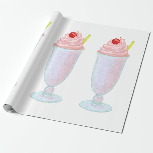 Papel De Regalo batido de helado (Desenrollado)