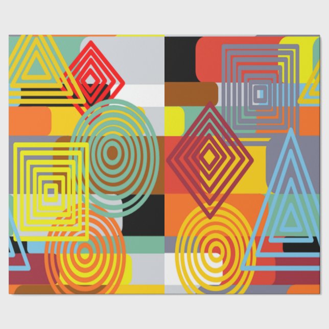 Papel De Regalo Bauhaus Design Three (Costura)
