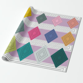 Papel De Regalo Bauhaus Diamond Quilt