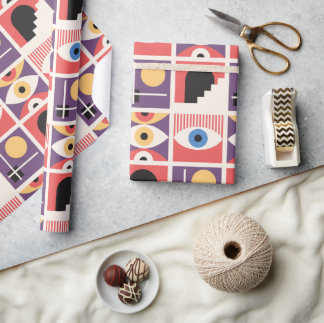 Papel De Regalo Bauhaus Mid Century Moderno