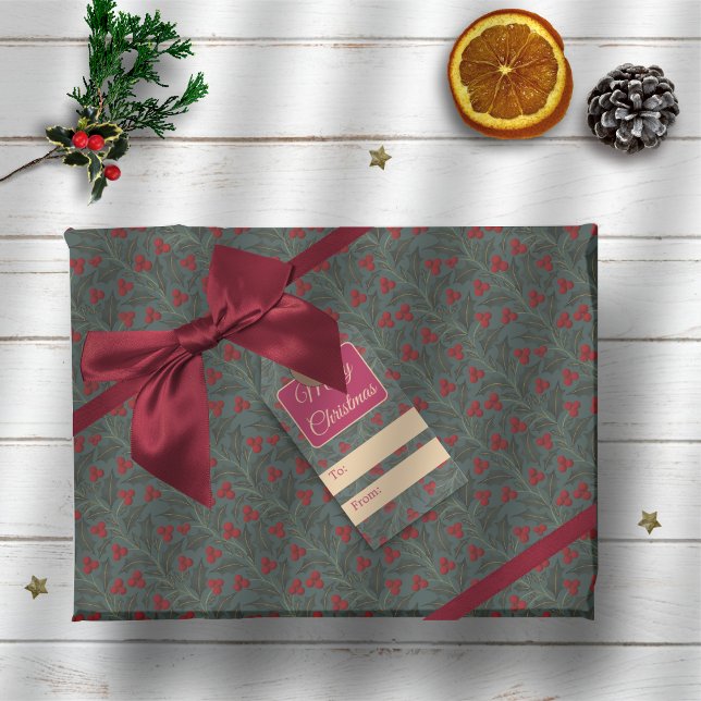 Papel De Regalo Bayas de Acebo (Subido por el creador)