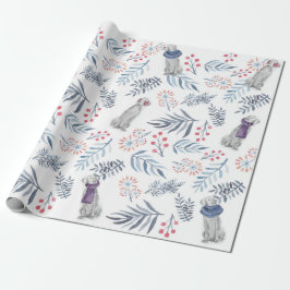 PAPEL DE REGALO BAYAS DEL INVIERNO Y WEIMS