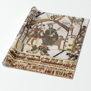 Papel De Regalo BAYEUX TAPESTRÍA Rey Eduardo Confesor y Harold