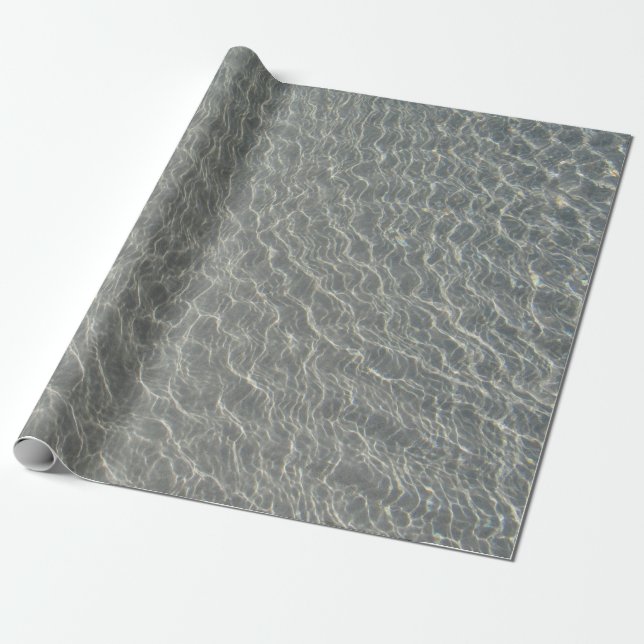Papel De Regalo Beach Ocean Water Ripples & Sand (Desenrollado)