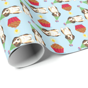 Papel De Regalo Beagle de la magdalena del cumpleaños