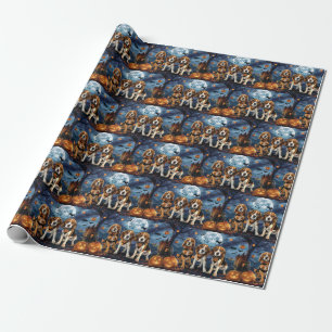 Papel De Regalo Beagle Halloween Spooky