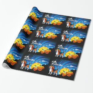 Papel De Regalo Beagle Happy Halloween