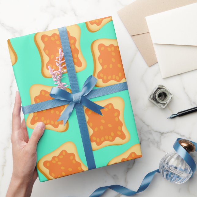 Papel De Regalo Beans on Toast Funny Breakfast Pattern (Regalar)