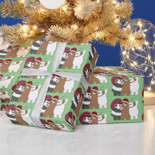 Papel De Regalo Bear Bears - Saludos de la temporada