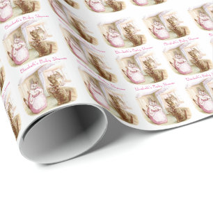 Papel De Regalo Beatrix Potter, Baby Shower, personalizado