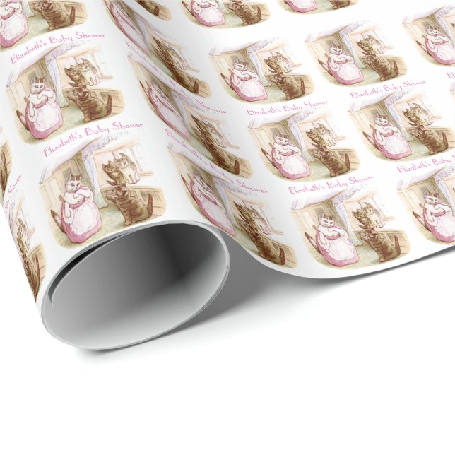 Papel De Regalo Beatrix Potter, Baby Shower, Personalizado (Esquina del rollo)