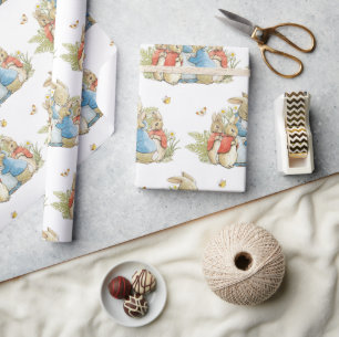 Papel De Regalo Beatrix Potter Conejo Conejo Niño Niño Chica Ducha