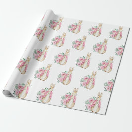 Papel De Regalo Beatrix Potter Pink Floral Baby Shower