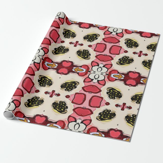 Papel De Regalo Beautiful abstract ethnic seamless patternabstract (Desenrollado)