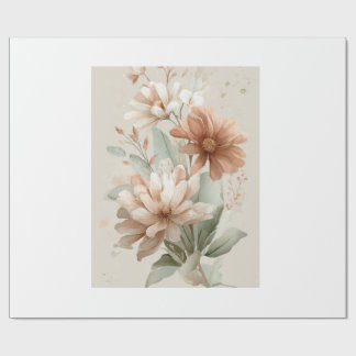 Papel De Regalo beautiful flower design 