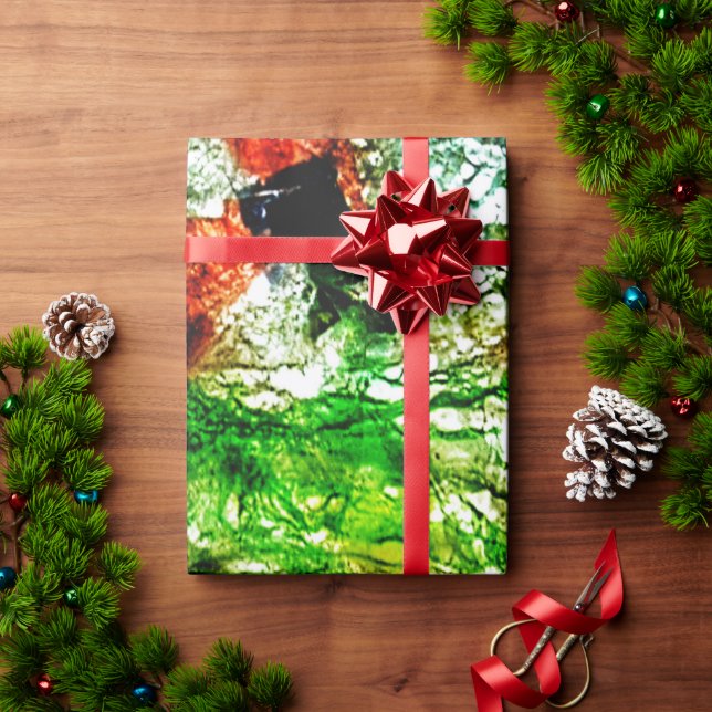 Papel De Regalo Beautiful green abstract wrapping paper,Textured  (Regalo de vacaciones)