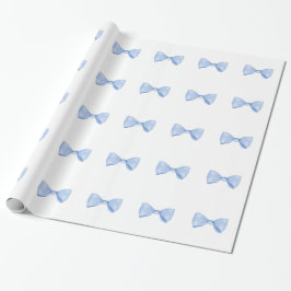 Papel De Regalo Bebé azul acuático simple