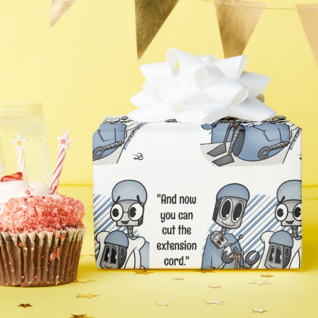 Papel De Regalo Bebé de cable de extensión (Fiesta de cumpleaños )