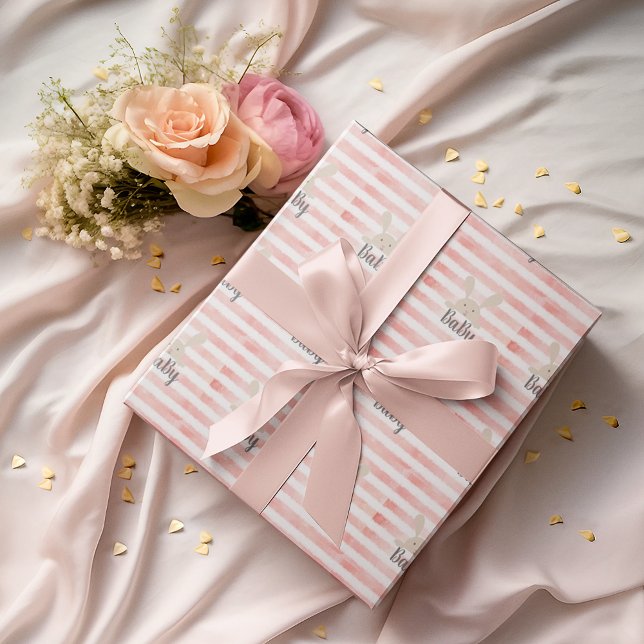 Papel De Regalo Bebé de color blanco rosado (Subido por el creador)