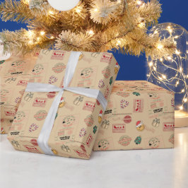 Papel De Regalo Bebé de entrega de Santa personalizado lindo