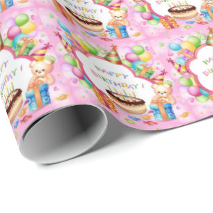 Papel De Regalo Bebé del feliz cumpleaños