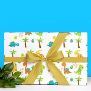 Papel De Regalo Bebé Dinosaurio Jurásico ducha 