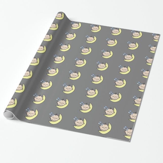 Papel De Regalo Bebé dormido (Desenrollado)
