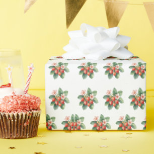 Papel De Regalo Bebé Dulce Fresa Mercado Rústico Shower